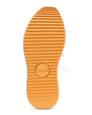 Chloé Women's Nama Woven Platform Low Top Sneakers