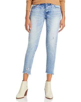 MOUSSY VINTAGE Keller Tapered Jeans in Light Blue | Bloomingdale's