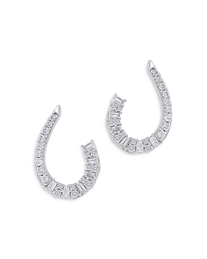 Bloomingdale's Diamond Front to Back Earrings in 14K White Gold, 0.50 ct. t.w. - 100% Exclusive