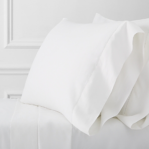 Shop Hudson Park Collection 680tc Supima Sateen Sheet Set, Twin - 100% Exclusive In White