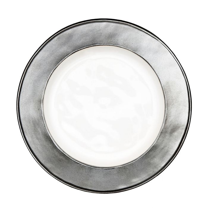 Shop Juliska Emerson Dessert Plate In White/pewter