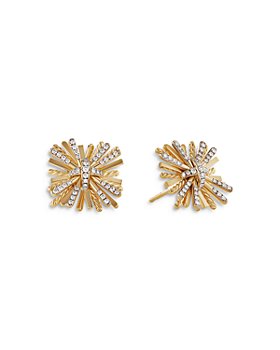 David Yurman - 18K Yellow Gold Angelika Diamond Spray Stud Earrings