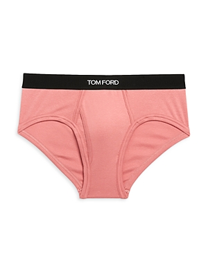 Tom Ford Cotton Blend Briefs In Rose