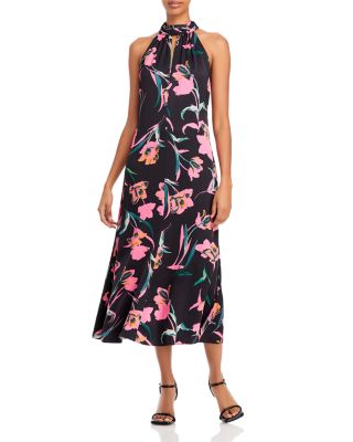 milly black floral dress