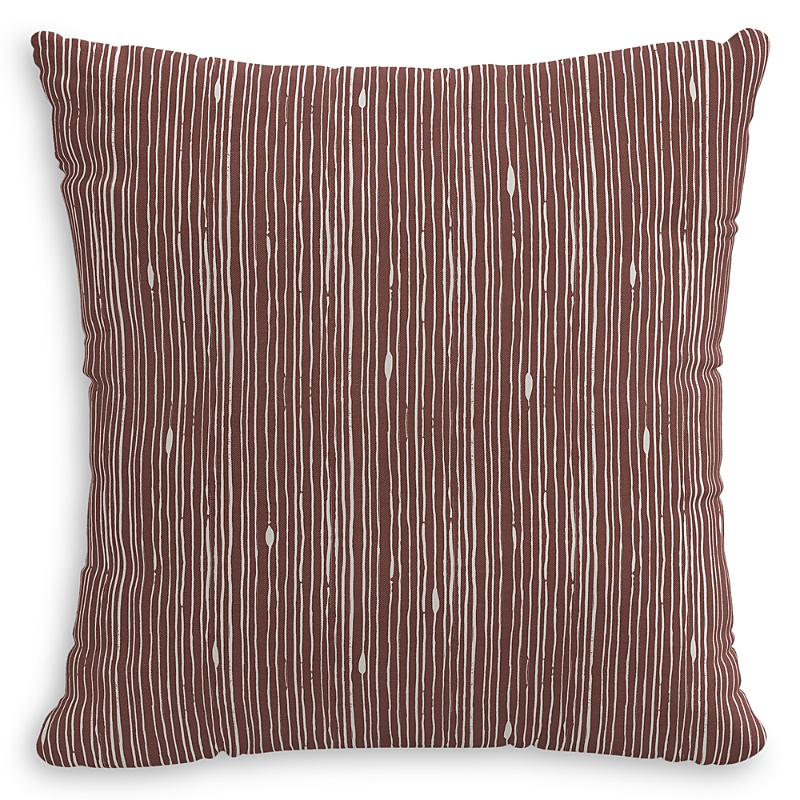 Sparrow & Wren Down Pillow in Mulberry Stripe, 20 x 20