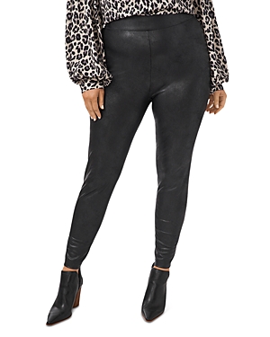 VINCE CAMUTO COATED FAUX LEATHER LEGGINGS