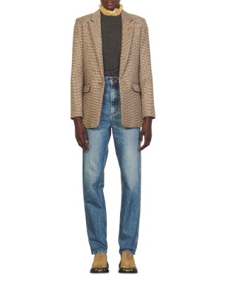 ジャケット・アウター SANDRO Long Houndstooth Coatigan Long Houndstooth Coatigan by Sandro at THE MILE