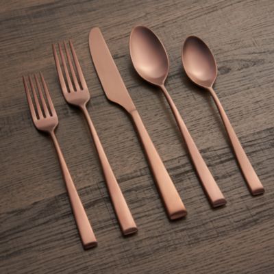 Marlise Champagne Satin 20 Piece Flatware Set 