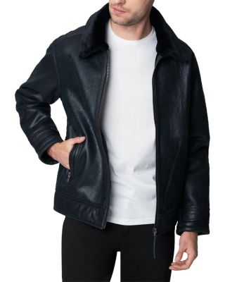 shearling lined biker jacket