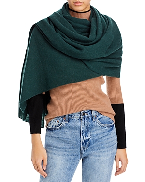 C By Bloomingdale's Cashmere Travel Wrap - 100% Exclusive In Moss
