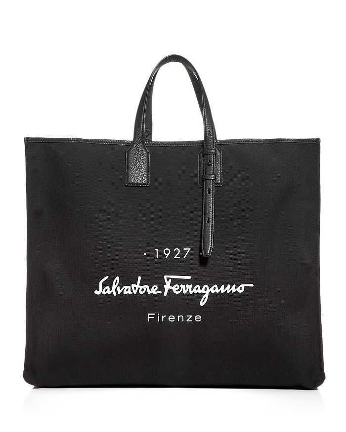 Ferragamo L Star-shaped Tote Bag in Black for Men