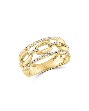 Bloomingdale's Diamond Link Open Band in 14K Yellow Gold, 0.30 ct. t.w. - 100% Exclusive