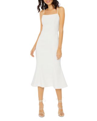 simple white midi dress