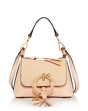 SEE BY CHLOÉ SEE BY CHLOE JOAN MINI LEATHER & SUEDE HOBO