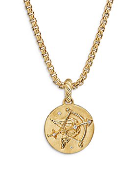 David Yurman - 18K Yellow Gold Diamond Saggittarius Amulet Pendant