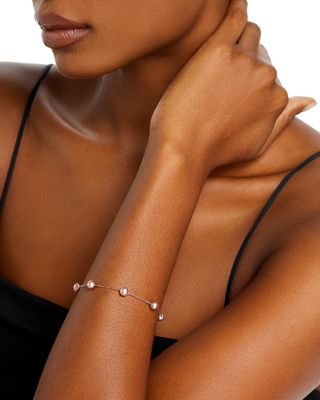 Cultured Pink Freshwater Pearl Tin Cup Bracelet in 14K Rose Gold, 5.5mm &amp;nbsp;- Exclusive