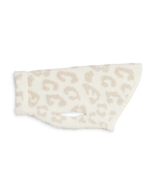 barefoot dreams dog sweater leopard