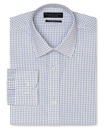 The Men's Store at Bloomingdale's - The Men's Store At Bloomingdale's Regular Fit Grey Mist Dress Shirt - 100% Exclusive