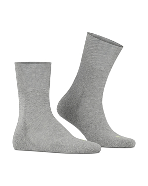 Shop Falke Running Socks In Light Grey