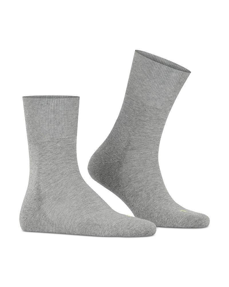 Falke Sensitive London Cotton Blend Solid Socks In Light Grey