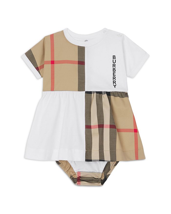 Burberry Girls' Elena Check Panel Dress - Baby | Bloomingdale's