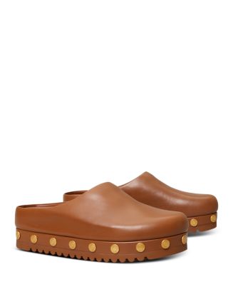 Top 40+ imagen tory burch coin leather lug sole mules ...