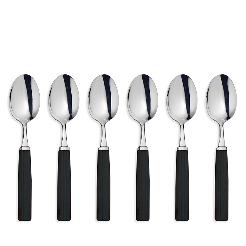Broggi Dakar Wenge Espresso Spoons, Set Of 6 In Black