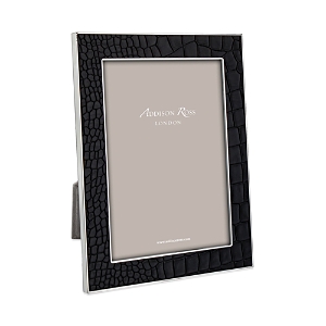 Addison Ross Faux Croc Picture Frame, 4 X 6 In Black