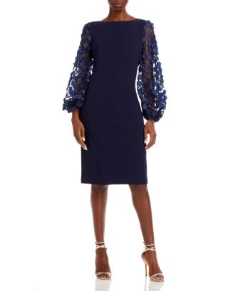 Eliza j bell clearance sleeve lace cocktail dress