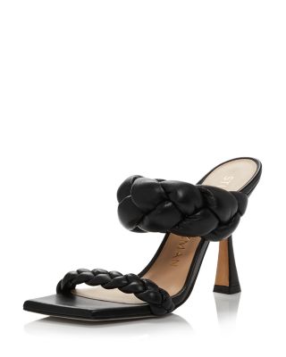 Stuart Weitzman Women's Black Playa High newest Heeled Sandals