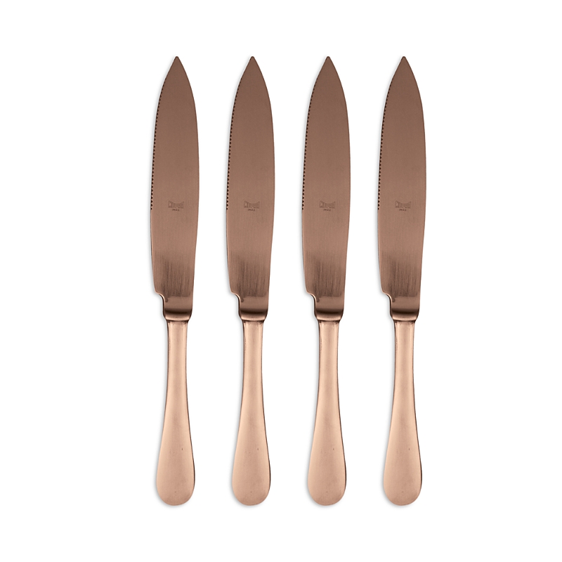 Mepra American Pvd Steak Knives, Set Of 4 In Bronze