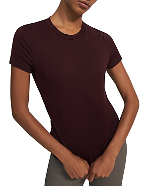 Theory Apex Tiny Tee In Merlot