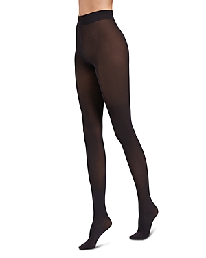 Shop Wolford Tights - Pure #014434 In Black