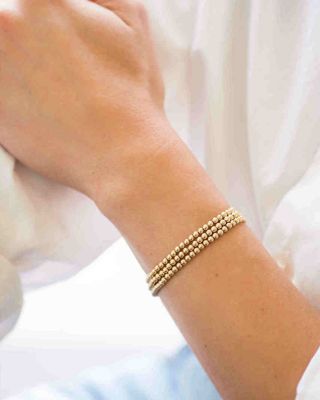 14K Gold Fill Beaded Stretch Bracelet