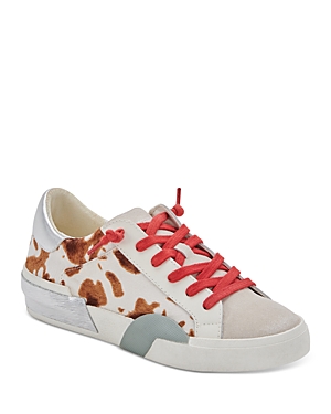 Dolce Vita Women's Zina Low Top Sneakers In Tan Calf