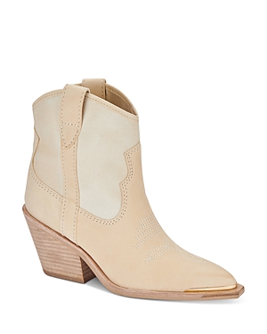 Dolce Vita Women's Nashe Pointed Booties In Vanilla Nu