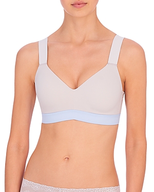Natori Dynamic Anywhere High Impact Underwire Sports Bra In Feather Grey/skyfall