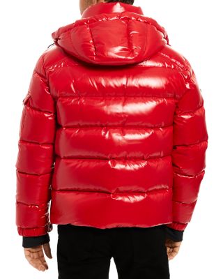 red designer puffer jacket mens