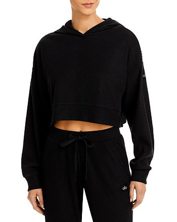Alo Yoga Muse Rib-Knit Hooded Sweatshirt & Sweatpants