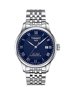 Shop Tissot Le Locle Watch, 39.3mm In Blue/silver