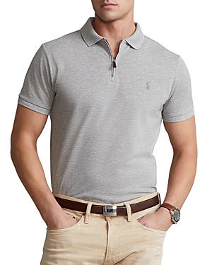 Polo Ralph Lauren Custom Slim Fit Stretch Polo Shirt In Andover Heather