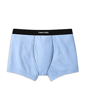 Tom Ford Cotton-blend Jersey Boxer Briefs In Pale Blue