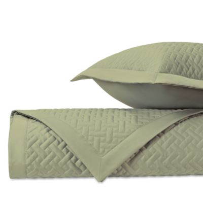 Basketweave King Quilted Sham, Pair