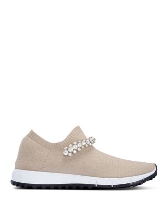 JIMMY CHOO の靴♪ ★ VERONA SNEAKERS ★ 【多色在庫】 Jimmy Choo Verona Black Knit Trainers with Crystal Detailing