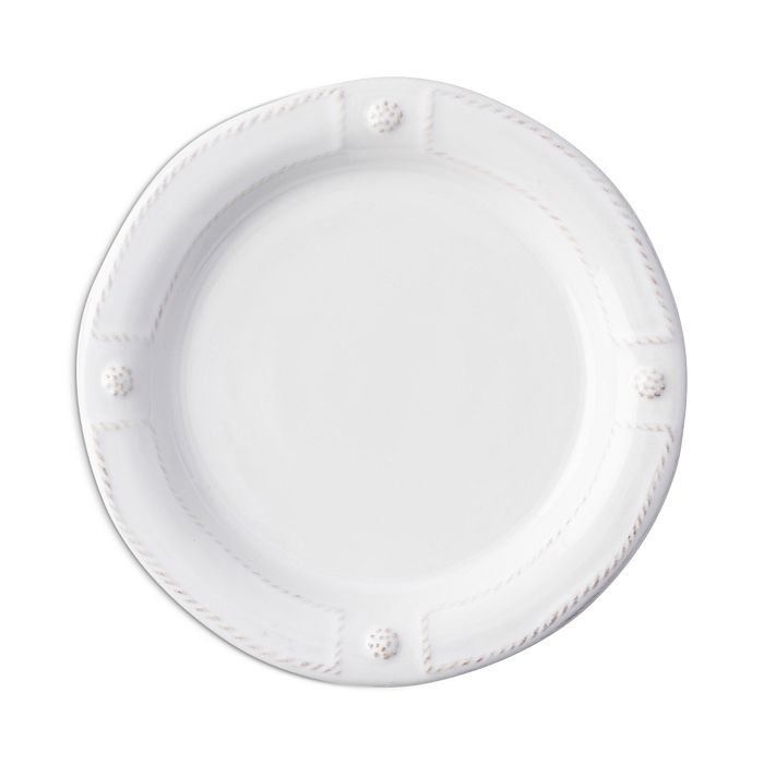 Shop Juliska Berry & Thread French Panel Cocktail Plate In Whitewash