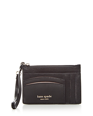 Kate Spade New York Spencer Card Case Wristlet In Black