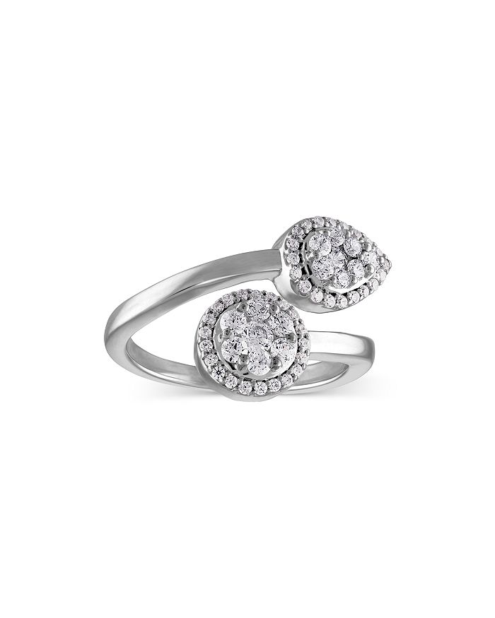 Bloomingdale's - Diamond Bypass Ring in 14K White Gold, 0.65 ct. t.w. - 100% Exclusive