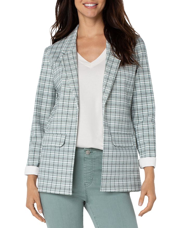Liverpool Los Angeles Plaid Boyfriend Blazer Bloomingdale's