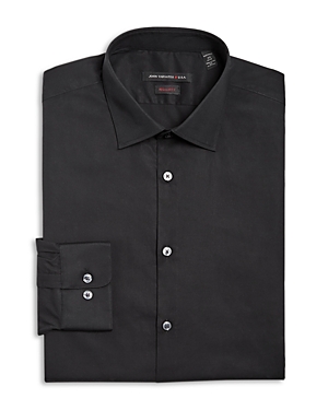 John Varvatos Star Usa Solid Regular Fit Dress Shirt In Black