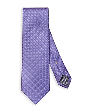 Shop Eton Silk Floral Classic Tie In Purple
